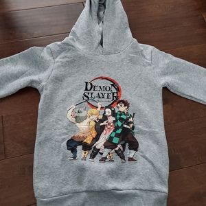 Gray hoodie boys size small fits kids size 5-6 new with tags